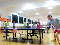 2017教职工乒乓球团体赛激烈开赛