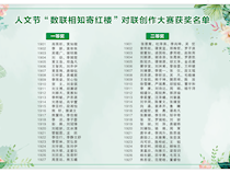 【第五届人文节】数联相知寄红楼：高一年级开展红楼人物对联比赛